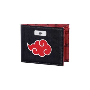 Naruto Clouds-Billetero de Hombre, Negro