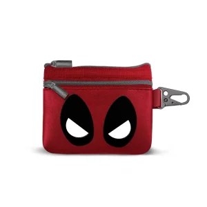 Marvel Deadpool Eyes-Monedero Slim PU, Rojo