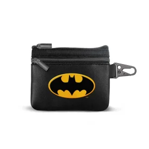 DC Comics Batman Bat-Monedero Slim PU, Negro