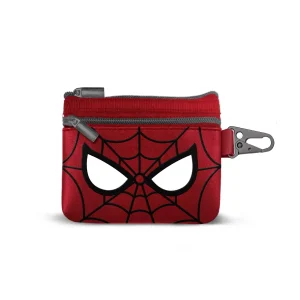 Marvel Spiderman Chibi-Monedero Slim PU, Rojo