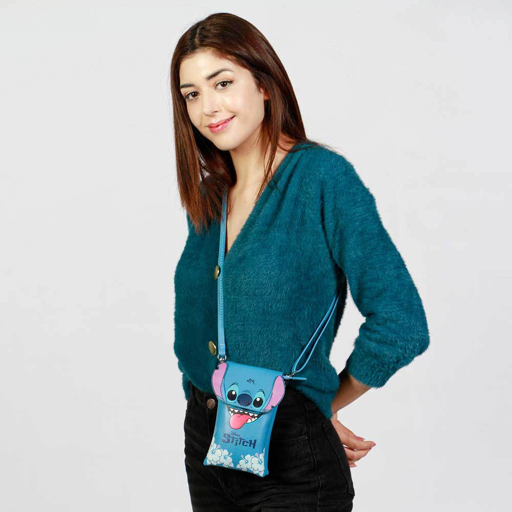 Disney Lilo y Stitch Tongue-Bolso Móvil, Azul - Imagen 6