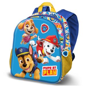 Paw Patrol La Patrulla Canina Play-Mochila 3D Pequeña, Azul