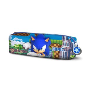 Sonic The Hedgehog Game-Estuche Portatodo Cuadrado, Azul