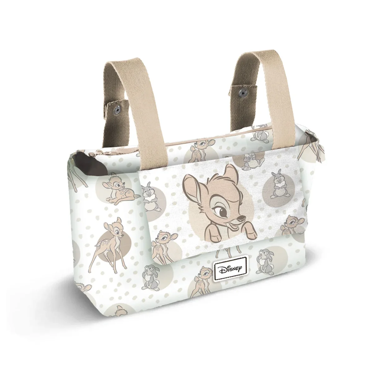 Disney Bambi Tender-Bolso Organizador Carro Bebé Hamper Mommy, Marrón - Imagen 2