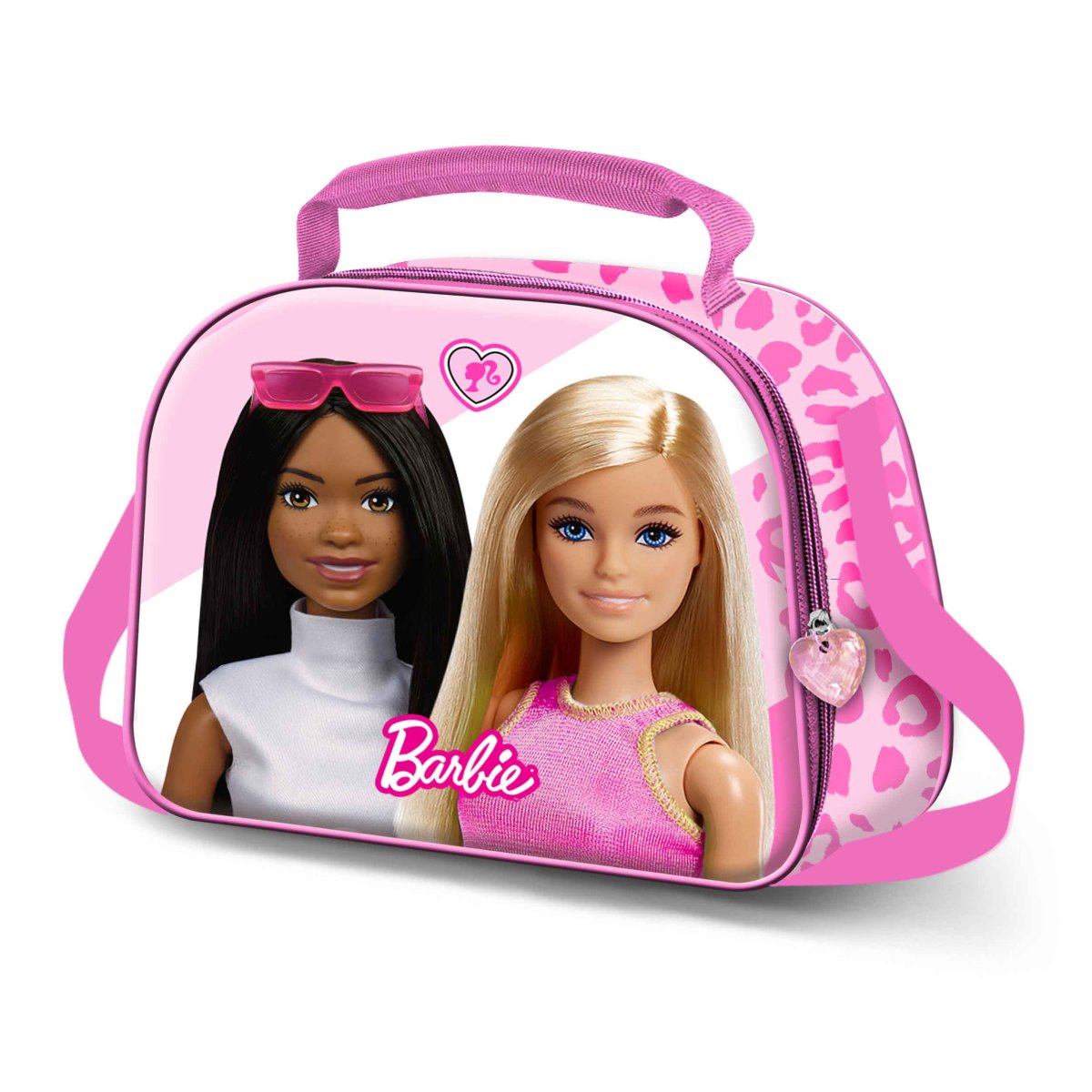 Barbie Fashionista-Bolsa Portamerienda 3D, Rosa