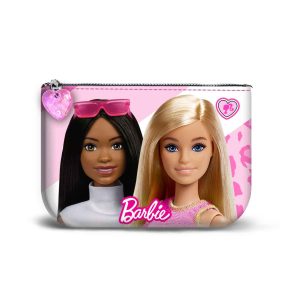 Barbie Fashionista-Monedero Cuadrado Pequeño, Rosa