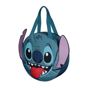 Disney Lilo y Stitch Face-Bolsa de Playa Jumbo, Azul