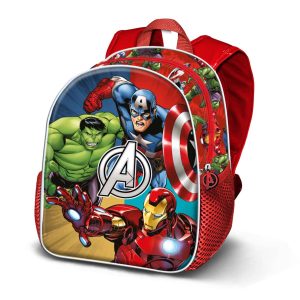 Marvel Los Vengadores Mithic-Mochila 3D Pequeña, Rojo