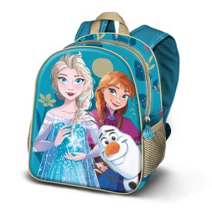 Disney Frozen 2 Snowflakes-Mochila 3D Pequeña, Verde