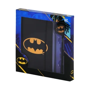 DC Comics Batman Batsignal-Caja Regalo con Diario y Bolígrafo Fashion, Negro