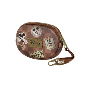 Disney Mickey Mouse Journey-Monedero Pill, Marrón