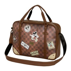 Disney Mickey Mouse Journey-Bolso para Portátil Laptop, Marrón