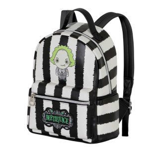 Bitelchús / Beetlejuice Stripes-Mochila Heady, Blanco