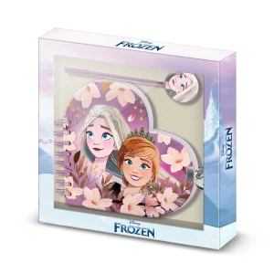 Disney Frozen 2 Petal-Pack de Diario Corazón + Boligrafo, Lila