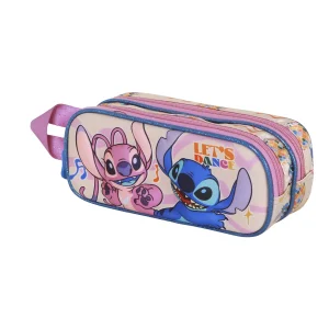 Disney Lilo y Stitch Dance-Estuche Portatodo 3D Doble, Rosa
