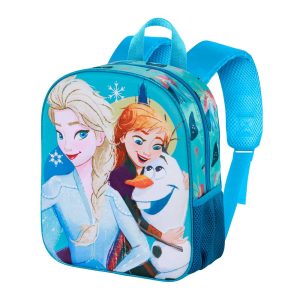 Disney Frozen 2 Lovely-Mochila 3D Elite, Turquesa