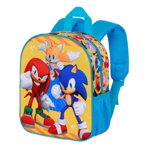Sonic The Hedgehog - SEGA S&K-Mochila 3D Elite, Amarillo