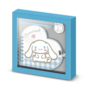 Hello Kitty Cinnamoroll Vichy-Pack de Diario Corazón + Boligrafo, Multicolor