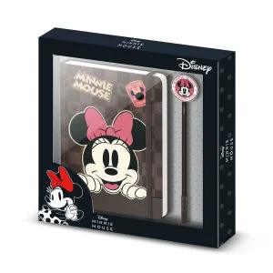 Disney Minnie Mouse Journey-Caja Regalo con Diario y Bolígrafo Fashion, Marrón