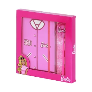 Barbie Varsity-Caja Regalo con Diario y Bolígrafo Fashion, Rosa