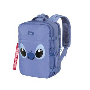 Disney Lilo y Stitch Face-Mochila Mercury Viaje Cabina Avión 40x20x25cm, Azul
