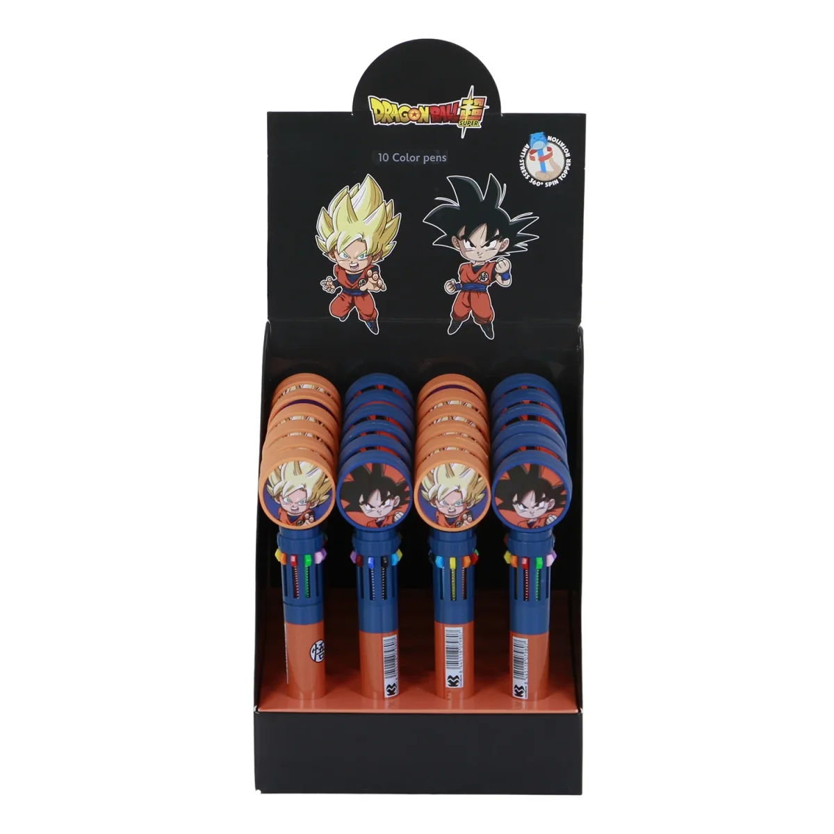 Dragon Ball (Bola de Dragón) Ultra Instinct-Expositor 24 Unidades Bolígrafo 10 Colores, Negro - Imagen 3