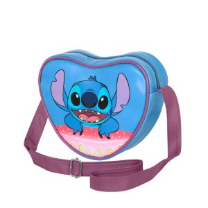 Disney Lilo y Stitch Cake-Bolso Corazón Casual, Azul