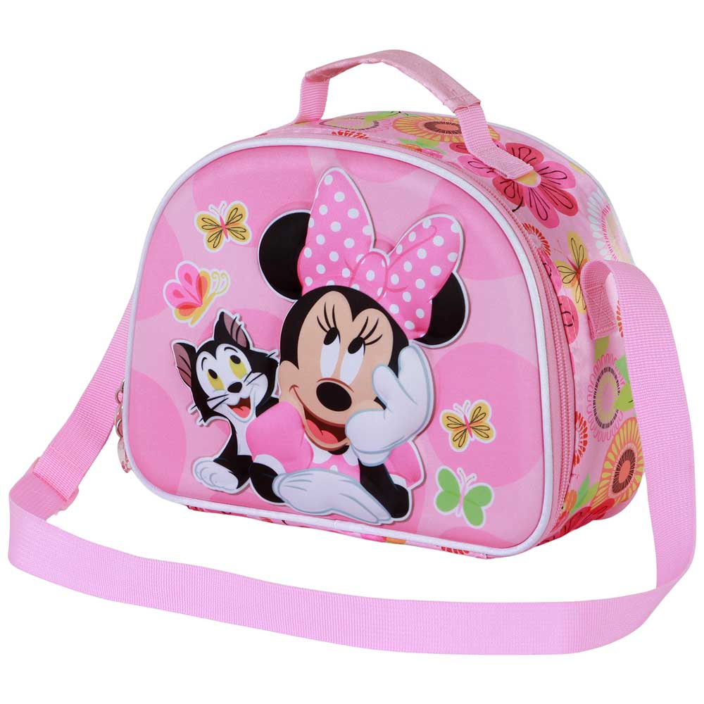 Disney Minnie Mouse Kitten-Bolsa Portamerienda 3D, Rosa
