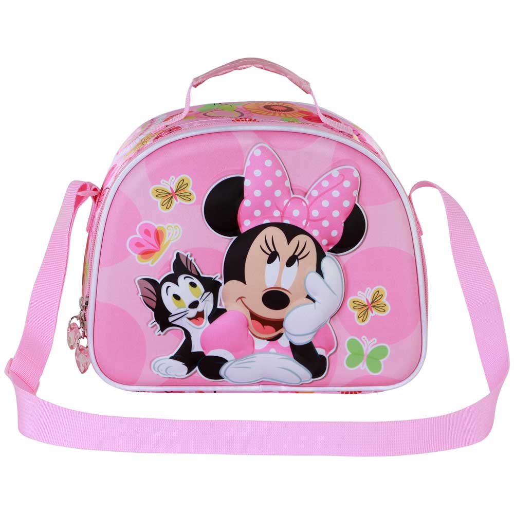 Disney Minnie Mouse Kitten-Bolsa Portamerienda 3D, Rosa - Imagen 3