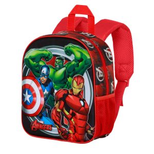 Marvel Los Vengadores Almighty-Mochila 3D Elite, Rojo