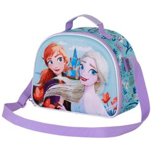 Disney Frozen 2 Spring-Bolsa Portamerienda 3D, Azul