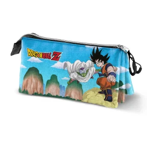 Dragon Ball (Bola de Dragón) Goku Piccolo-Estuche Portatodo Triple, Azul