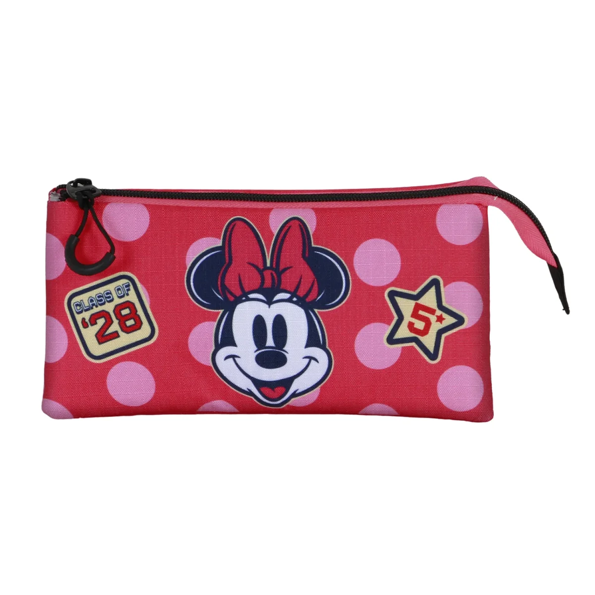 Disney Minnie Mouse Class-Estuche Portatodo Triple, Rosa - Imagen 3
