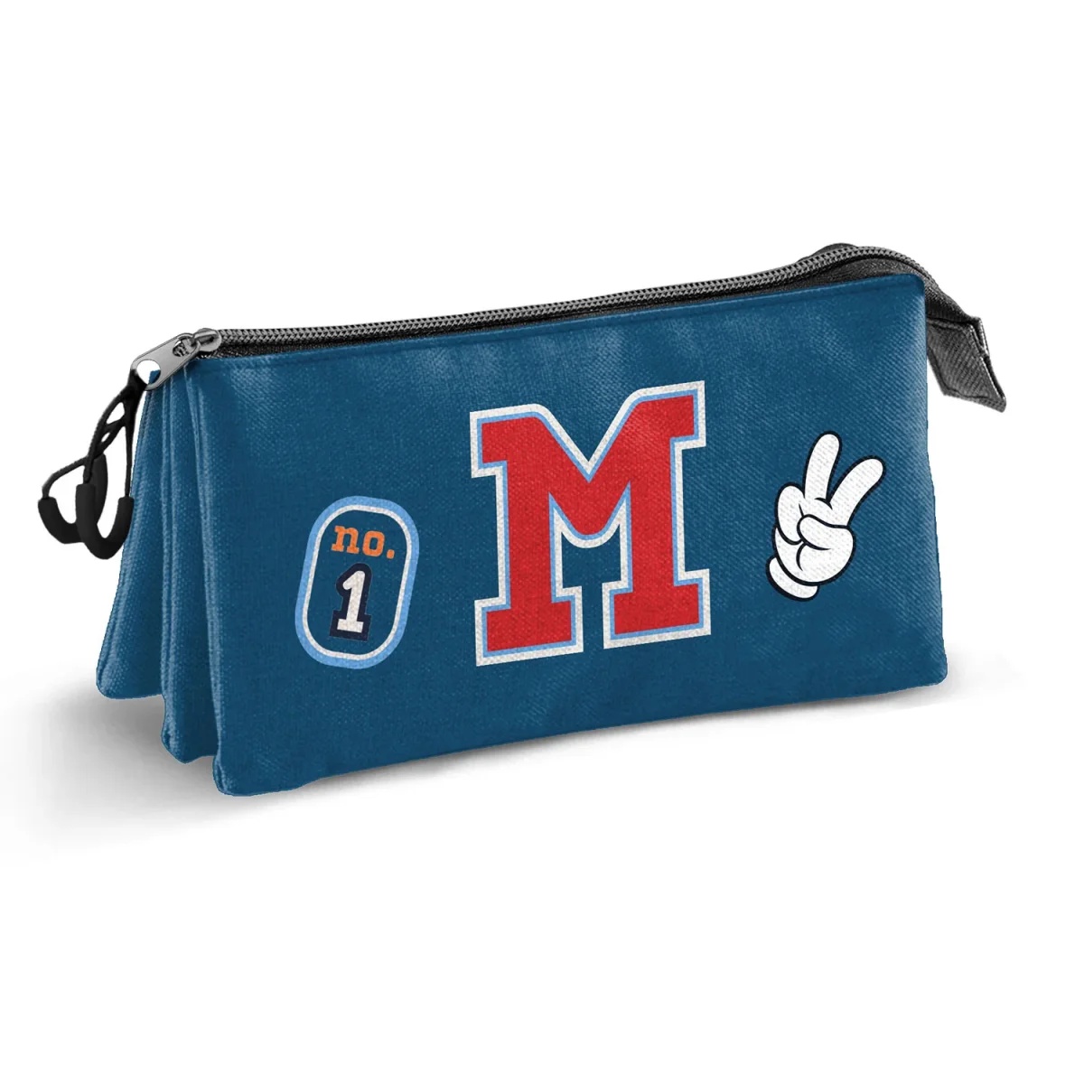 Disney Mickey Mouse Class-Estuche Portatodo Triple, Azul - Imagen 3
