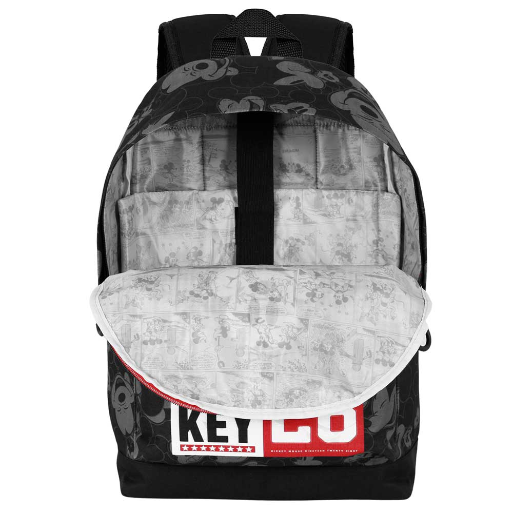 Disney Mickey Mouse Year-Mochila HS FAN 2.2, Negro - Imagen 5