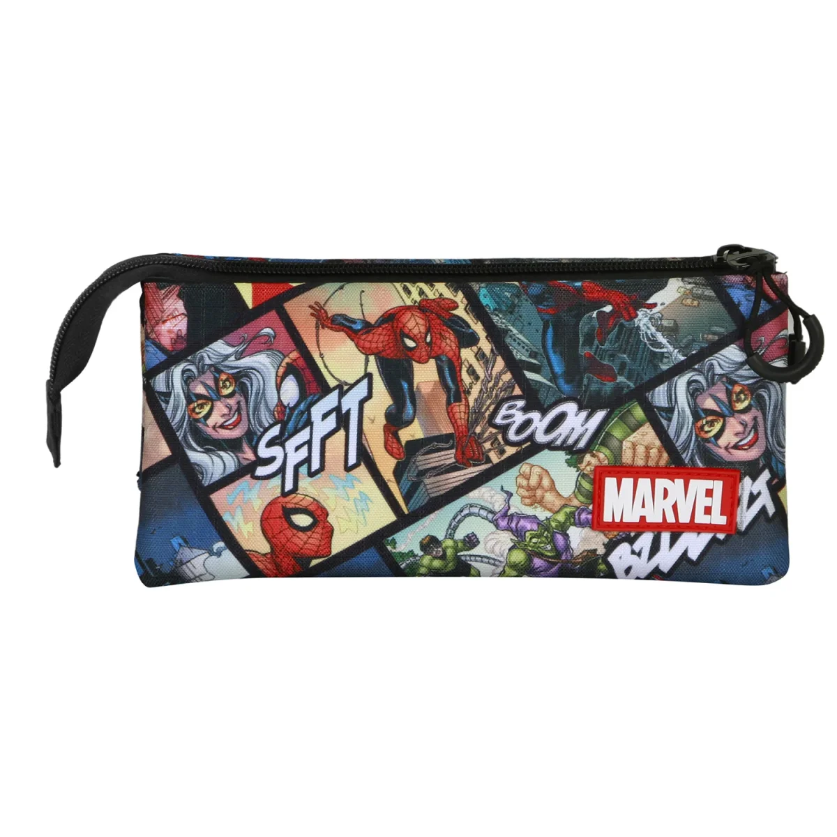 Marvel Spiderman Panels-Estuche Portatodo Triple, Multicolor - Imagen 5
