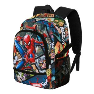 Marvel Spiderman Panels-Mochila Fight FAN 2.2, Multicolor