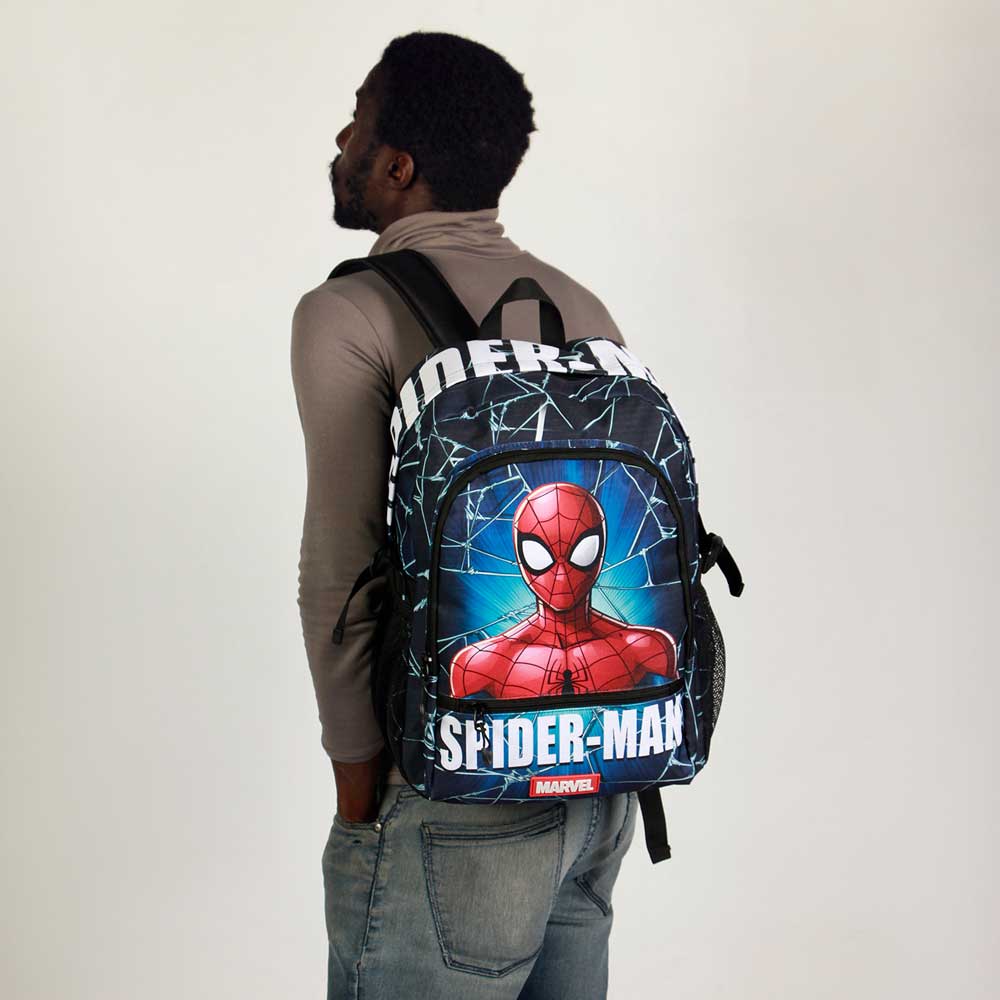 Marvel Spiderman Maximum-Mochila Fight FAN 2.2, Azul - Imagen 3