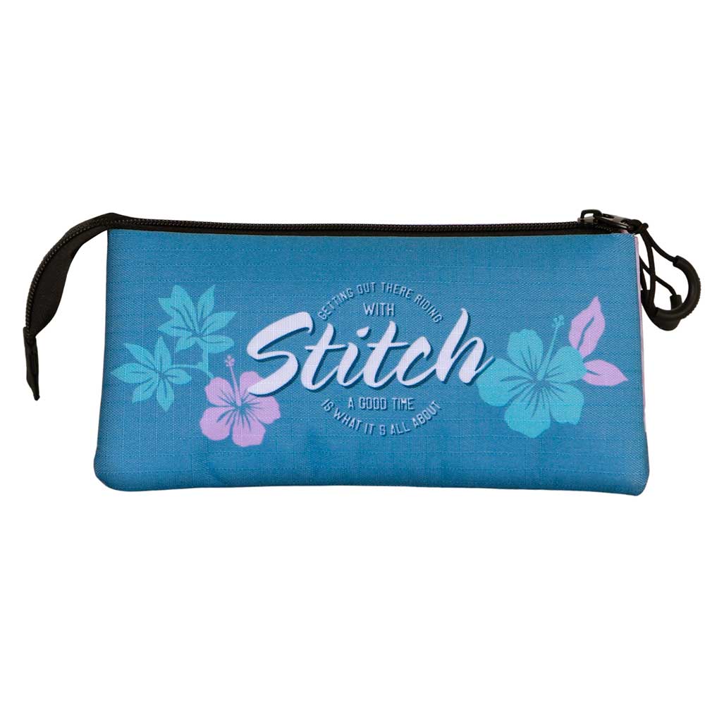 Disney Lilo y Stitch Skate-Estuche Portatodo Triple, Lila - Imagen 5