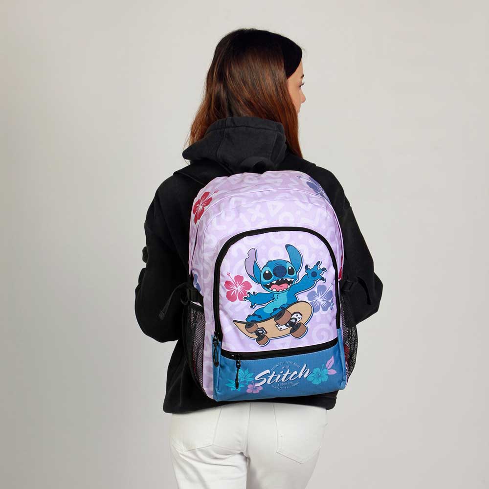 Disney Lilo y Stitch Skate-Mochila Fight FAN 2.2, Lila - Imagen 6