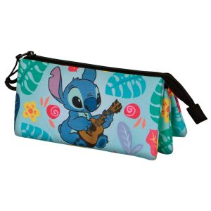 Disney Lilo y Stitch Guitar-Estuche Portatodo Triple, Verde