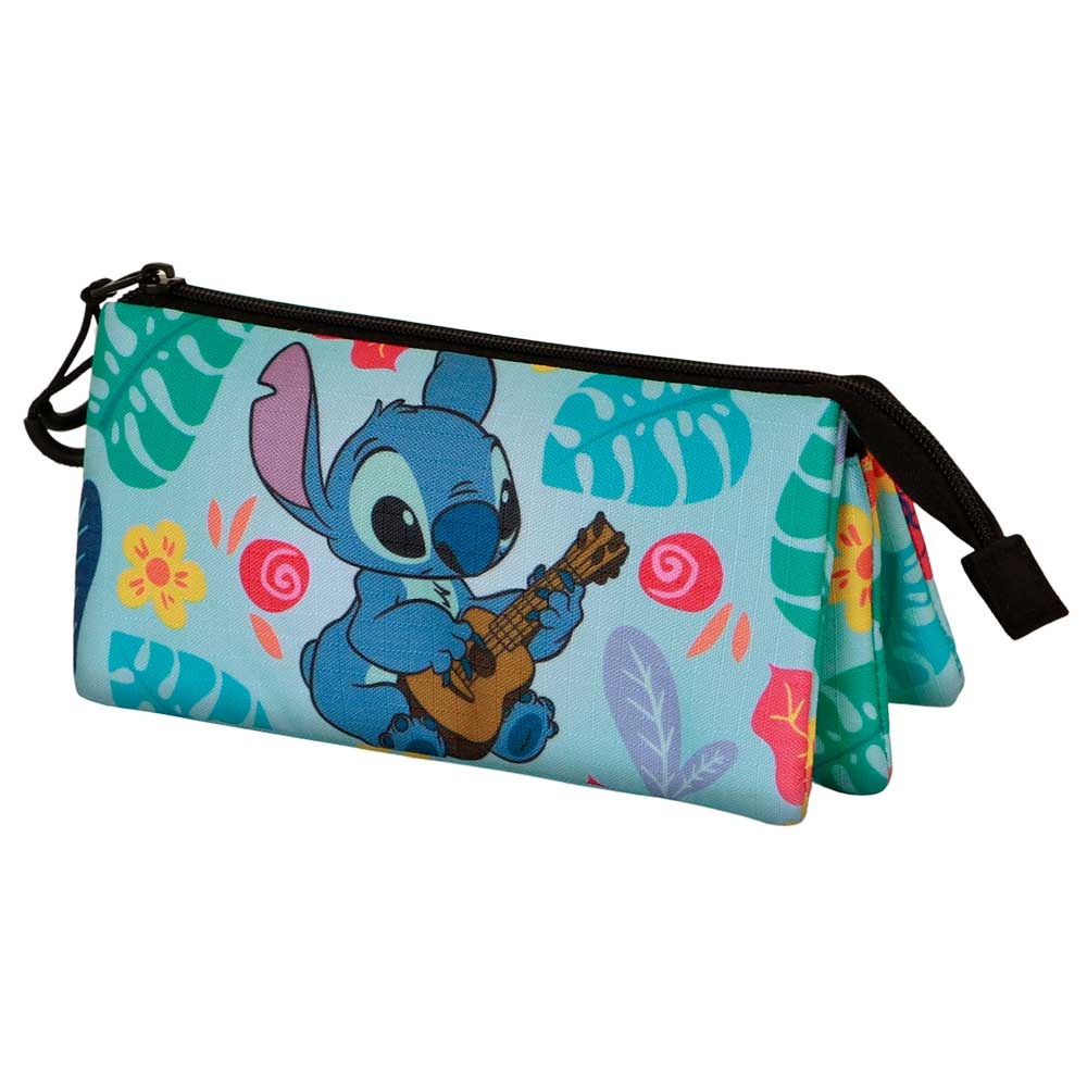 Disney Lilo y Stitch Guitar-Estuche Portatodo Triple, Verde - Imagen 2