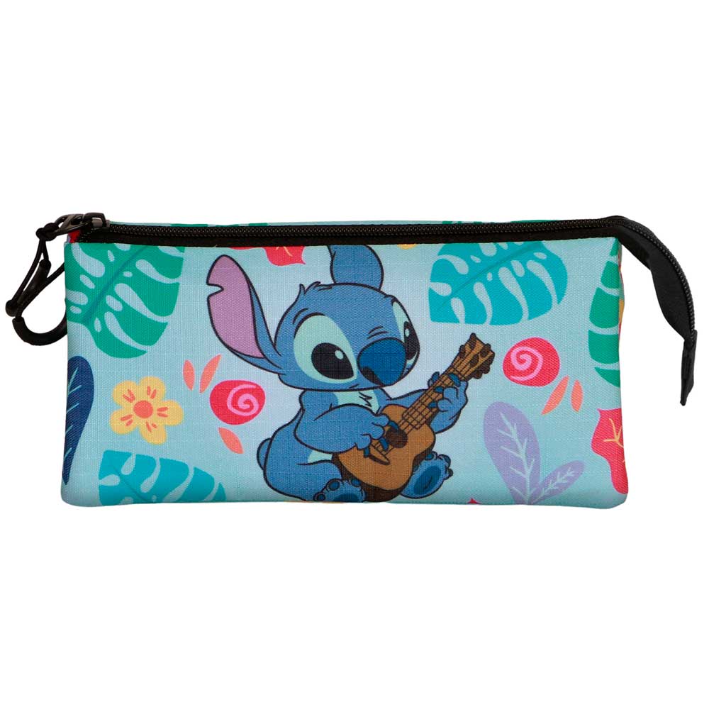 Disney Lilo y Stitch Guitar-Estuche Portatodo Triple, Verde - Imagen 3