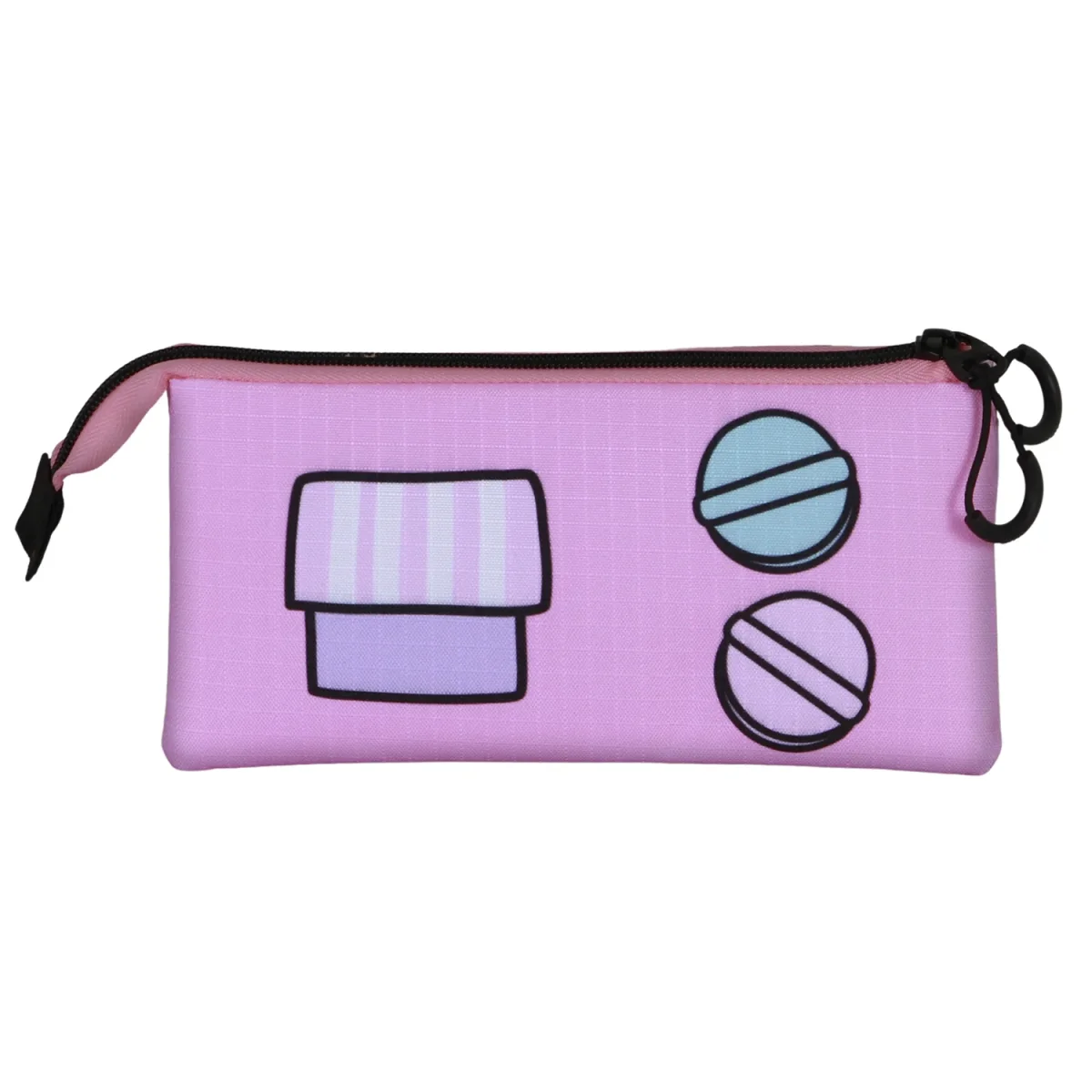 Hello Kitty Gashapon-Estuche Portatodo Triple, Rosa - Imagen 4