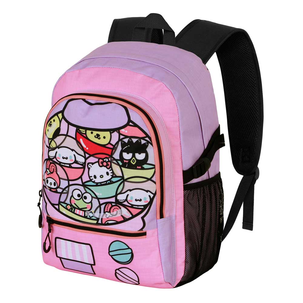 Hello Kitty Gashapon-Mochila Fight FAN 2.2, Rosa