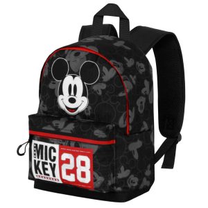 Disney Mickey Mouse Year-Mochila Pequeña HS FAN, Negro