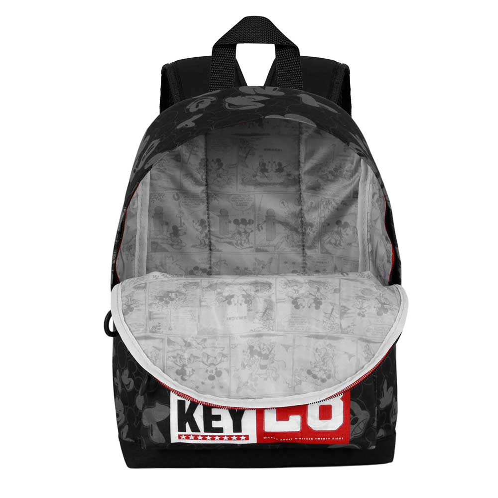 Disney Mickey Mouse Year-Mochila Pequeña HS FAN, Negro - Imagen 5