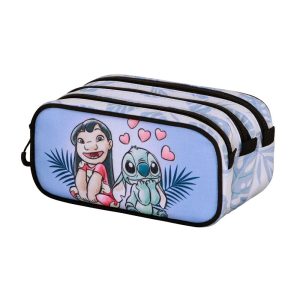 Disney Lilo y Stitch Couple-Estuche Portatodo Trick FAN 2.2, Lila