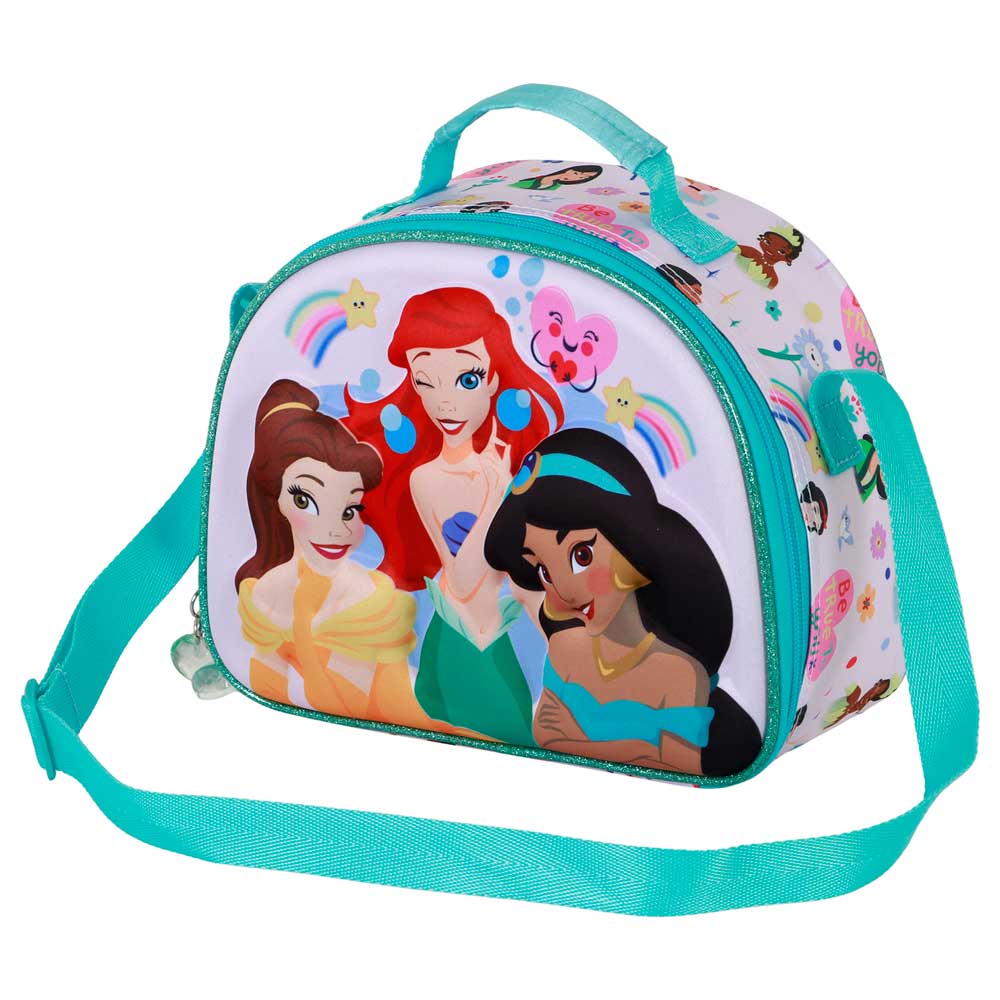 Disney Princesas Rainbows-Bolsa Portamerienda 3D, Multicolor - Imagen 2