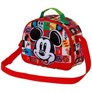 Disney Mickey Mouse Mood-Bolsa Portamerienda 3D, Multicolor